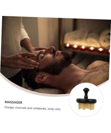 Magiclulu 3 STK Massager & Gua Sha Brush Set - Sandalwood Hair Cleaning & Back Massage Comb - 6x6cm - International Shipping - Buy Online on GoSupps.com