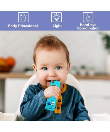 ERBIHUA Silicone Remote Teething Toy for Babies 18+ Months - BPA Free TV Remote Teether (Green) - Buy Online on GoSupps.com