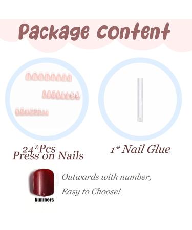 Buy BABALAL Medium Almond Press on Nails - White French 3D Flower Bow Charm 24Pcs Stiletto Acrylic Manicure - International Shipping Available - Buy Online on GoSupps.com