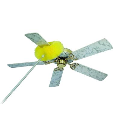 Estilo Ceiling Fan Duster - Extendable up to 47 | Removable & Washable Microfiber Head | Long Cleaner with Extension Pole - Yellow - Buy Online on GoSupps.com