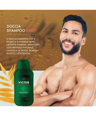  Victor Manuelle Victor Sport Shower Shampoo - 250 ml - Buy Online on GoSupps.com