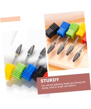 SOESFOUFU Nail Polisher Nail Grinding Drill Bit Metal Drill Bit Manicure Nail Art Tools Electric Nail File Manicure Tools Nail Bits for Nail Drill Multi-functional Nail Bits Major 7x1.3cm As Shown 3 - Buy Online on GoSupps.com