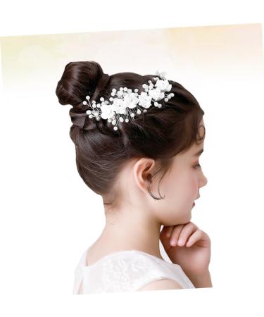 ifundom Rhinestone Bridal Comb floral hair comb bride Bridal Side Combs pearl bridal hair comb bridal headpieces for wedding pearl hair comb for women Small and fresh Miss flowers - Buy Online on GoSupps.com