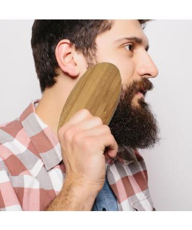 Premium Wild Boar Bristle Beard Brush for Men | Perfect for Grooming and Styling - Buy Online on GoSupps.com