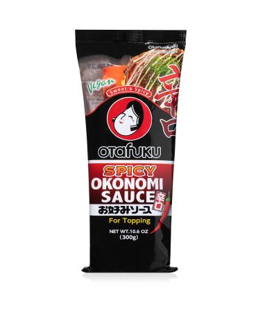 OTAFUKU Japanese Sauce Okonomi Spicy - Asian grocery store rich sweet and savory flavor of vegetables - Unit 1 piece - 300g - Okonomi Spicy sauce