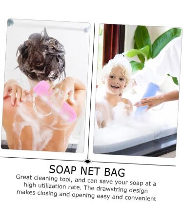 Baluue 24 Pcs Foaming Soap Mesh Bag Cleansing Foaming Bag Soap Saver Pouch Foam Face Wash Sponge Pe Network 14.5x5cmx2pcs As Shownx2pcs - Buy Online on GoSupps.com
