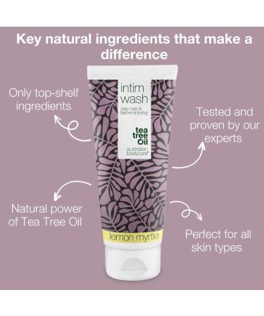 Australian Bodycare Intim Wash 200ml | Natural Intimate Wash for Women & Men | Vegan Tea Tree Oil + Lemon Myrtle | Dermatologist Tested & pH-Balanced - Buy Online on GoSupps.com