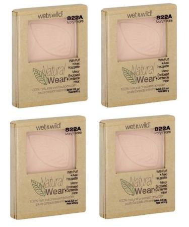 Wet 'n' Wild Natural Wear Pressed Powder 100% Natural Ivory 822A