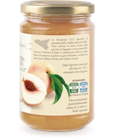 Italian Gourmet E.R. Agrisicilia Confetura Pescabivona I.G.P. Extra Jam with "Pfirsich of Bivona I.G.P" Premium Sicilian Fruits Handmade 3 x 360 g + Italian Gourmet Pulp 400 g - Buy Online on GoSupps.com
