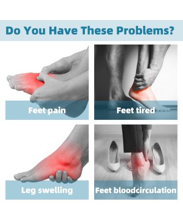 EMS Foot Stimulator Massage Device - 6 Modes & 19 Levels for Pain Relief | Electric Foot Massager with Remote Control - Buy Online on GoSupps.com