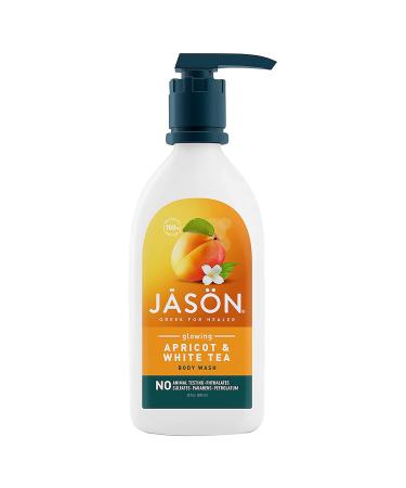 JASON Natural Body Wash & Shower Gel  Glowing Apricot & White Tea  30 Oz Appricot & White Tea 30 Fl Oz (Pack of 1)