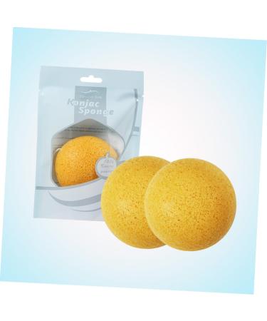 FRCOLOR 9 Pcs Konjac Charcoal Facial Sponges - Natural Cleansing & Exfoliating Face Wash Puffs (3 Yellow Sponges - Buy Online on GoSupps.com