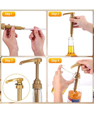 10-piece syrup press pump head coffee syrup pump dispenser fits 750ml coffee syrup bottle - Buy Online on GoSupps.com
