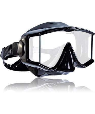 Tilos Single Lens Panoramic Large Wide View Mask for Scuba Diving & Snorkeling