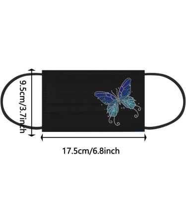 Buy WEXCV 50-Piece Disposable 3-Layer Mouth Protection for Adults | Breathable Colored Bandana Scarves | Black & Multicolor Options Available - Buy Online on GoSupps.com