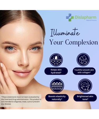 Dislafarm Hydrolyzed Collagen Supplements for Women, Vitamin C - Collagen Pills Support Healthy Skin, Hair, Nails, Bones, Joints, and Immunity, 90 Multi Collagen Peptides Capsules - Buy Online on GoSupps.com