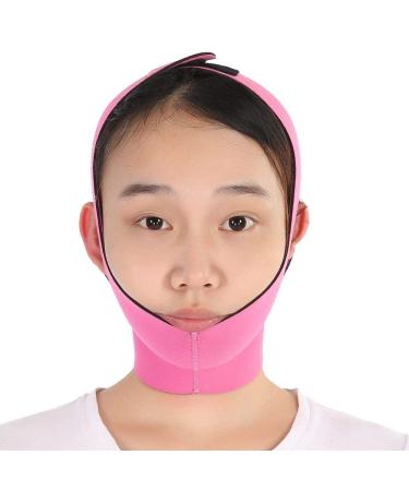 Facial Slimming Mask & Lifting Belt Double Chin Reduction V-Line Beauty Tool | Rose Red | International Shipping - Buy Online on GoSupps.com