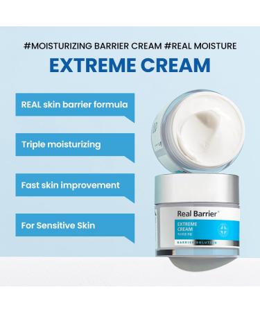 Real Barrier Extreme Cream 50ml - Skin Barrier Repair & Hydration | Hyaluronic Acid Moisturizer for Dry & Sensitive Skin - Korean Skincare - Buy Online on GoSupps.com
