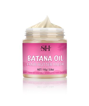 Hair Butter with 100% Pure Raw Batana Oil From Honduras Batana Oil for Hair Growth Hair Growth Butter for All Hair Types Promotes Hair Strength 110g