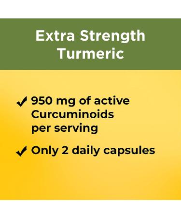 Nature Made Extra Strength Turmeric Curcumin 1000mg with Black Pepper | 60 Vegetarian Capsules - Buy Online on GoSupps.com