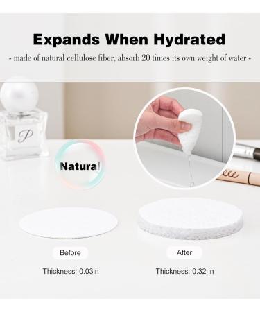 Compressed Facial Sponges - 100% Natural Cellulose Professional Makeup Removal & Facial Cleaning | Eco-Friendly & Multi-Colored - Buy Online on GoSupps.com