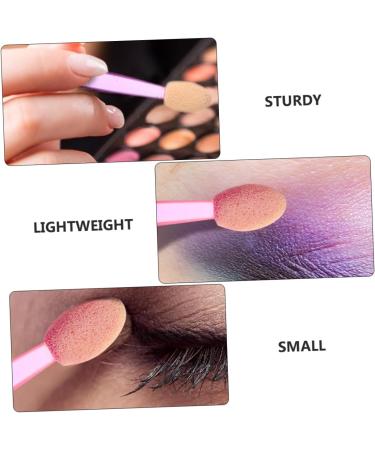 FOMIYES 50pcs Double Ended Eyeshadow Brush Liquid Makeup Eyeshadow Sponge Stick Eyeshadow Sticks Fan - Buy Online on GoSupps.com