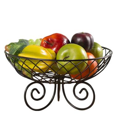 Fruit Wire Basket Metal Geometric Fruits and Vegetables Bowl Kitchen Storage Desktop Display Fashion Stylish Geometric Design Tableware Dishware Serving Pieces