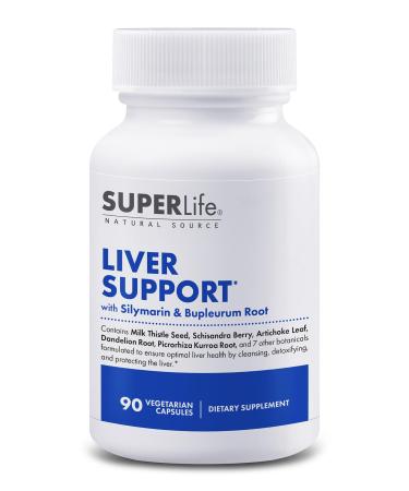 Liver Support - with Milk Thistle Extract (Silymarin) Bupleurum Turmeric Artichoke & Dandelion Root | Promotes Detox & Cleanse to Support Optimal Liver Function & Health | Supplement - 90 Capsules