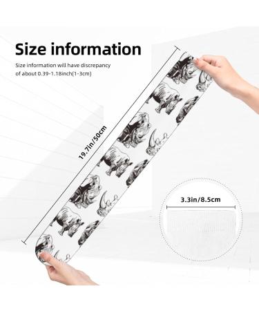 Rhino Compression Socks for Men & Women 15-20 mmHg Support for Athletic Running & Cycling | Boost Circulation - Buy Online on GoSupps.com