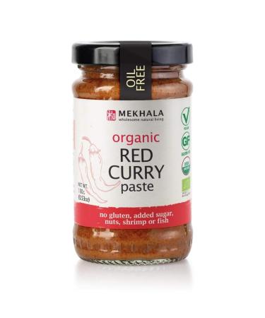 Mekhala Organic Gluten-Free Thai Red Curry Paste 3.53oz Red Curry 3.53 Ounce (Pack of 1)
