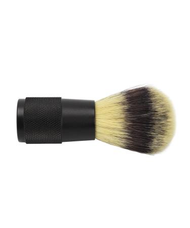 Shaving Brush Black Alloy Handle Soft Bristles Synthetic Foam Beard Brush for Men