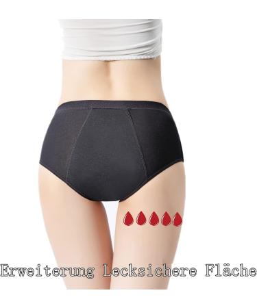 ZVZK Women s Period Underwear - 30ML Strong Flow Absorption - Postpartum Briefs 3 Pack - Black - Buy Online on GoSupps.com