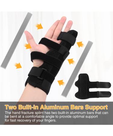 Adjustable Finger Splint Brace for Ring & Pinky Finger | Trigger Finger Splint | Pain Relief & Arthritis Support | Reversible Immobilizer for Right & Left Hand - Buy Online on GoSupps.com