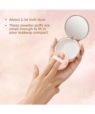 Cube Toy Fidget Toy 6 Pieces Powder Puffs Cotton Makeup Puffs for Loose Powder Mineral Powder Cosmetic Foundation - 2.36 inch/ 6 cm Soft Round Powder Puffs Makeup Face Sponges for Face and Body - Buy Online on GoSupps.com