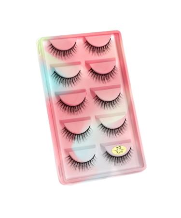 UAMOU Mink Eyelashes 10/50/100 Boxes Fluffy 3D Mink Lashes Makeup Natural Long Volume False Eyelashes Bulk Faux Cils Custom Cheerfully (Color : 5 Pairs X24CS Size : 50 Boxes)