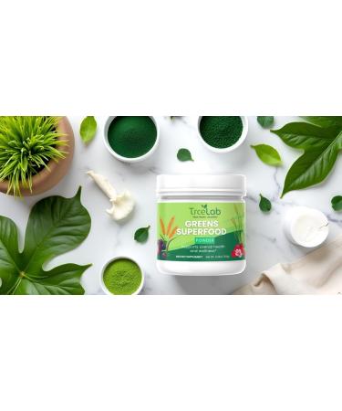 TRCELAB Organic Super Greens Powder Detox | Wheatgrass Juice Powder & Spirulina with Barley Grass Juice Powder Organic | Daily Greens Superfood | 30 Servings - Buy Online on GoSupps.com