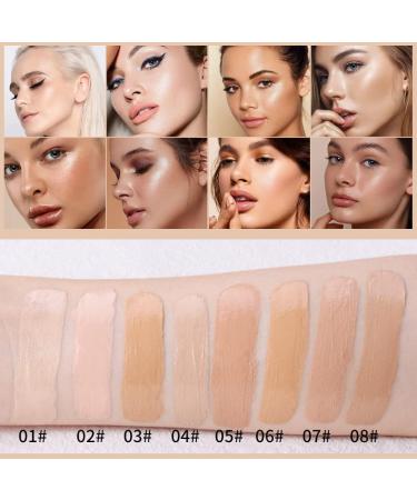 Julystar Makeup Moisturizer Repair Foundation Waterproof Long Lasting Concealer Liquid Foundation Beauty Makeup (05#) - Buy Online on GoSupps.com