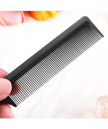 Dazisen Anti-Static Tail Combs Set - Fine Tooth Salon Barber Hairdressing Comb with Stainless Steel Handle for Men and Women - Black (Pack of 3) - Buy Online on GoSupps.com