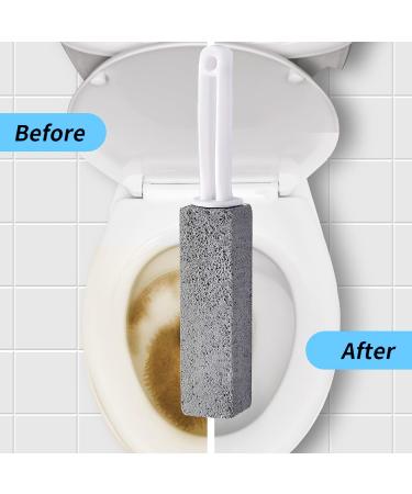 Pack of 2 Pumice Cleaning Stone Pumice Stone for ToiletToilet Limescale Remover Pumice Stone Toilet Bowl Cleaner Pumice Stone with Handle for Cleaning Toilet Seats and Hard Water Stains - Buy Online on GoSupps.com