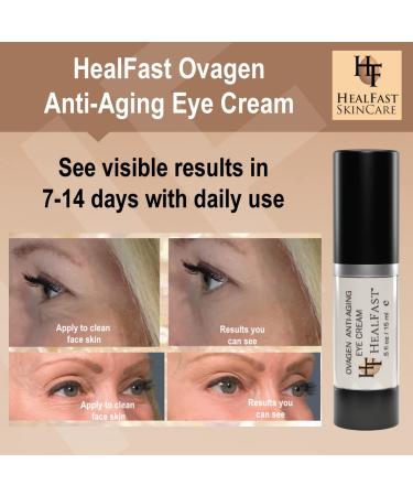 HealFast Ovagen Anti-Wrinkle Eye Cream with Retinol (.5 Oz) for Brightening Dark Circles | Smooth Fine Lines & Hyaluronic Acid Formula for De-Puffing Bags - Buy Online on GoSupps.com