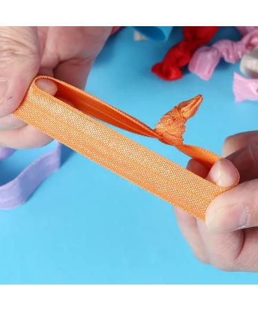 100pcs Colorful Elastic Hair Ties - No Crease Ponytail Holders for Women & Girls - Buy Online on GoSupps.com