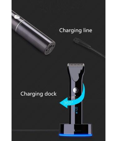 Professional Electric Hair Clipper & Trimmer with Digital LCD Display for Men - International Shipping Available - Buy Online on GoSupps.com