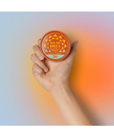Sol de Ibiza Plastic Free SPF30 Mineral Sunscreen - 100g | Waterless Solid Sunscreen | Natural Ingredients | Vegan | Non-Nano Zinc Oxide | for Adults & Kids - Buy Online on GoSupps.com
