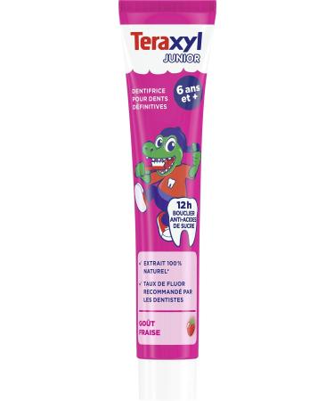 ?Teraxyl Toothpaste for Teeth for 6 Years and Junior/Child, Strawberry Flavor Extract, 75 ml