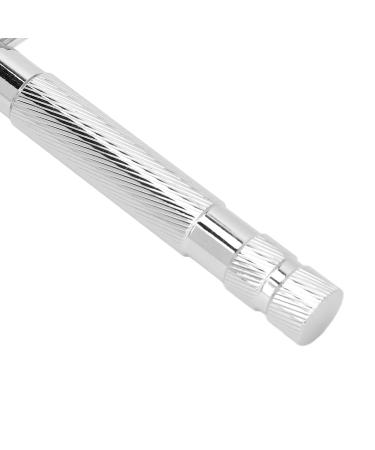 Sonew Men's Vintage Manual Double Edge Razor - Silver Shaver for Ultimate Beard Precision - Buy Online on GoSupps.com