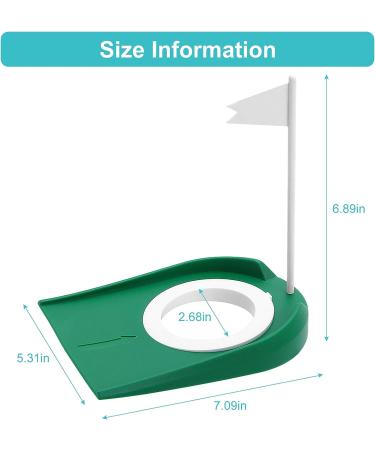 Yosoo Health Gear Plastic Golf Putting Cup Mat - Indoor Outdoor Practice Aid for Putting Accuracy | Regulation Hole Design for Golfers - Buy Online on GoSupps.com