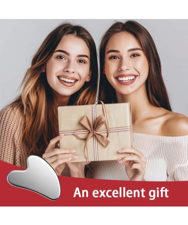 UAO Stainless Steel Gua Sha Tools | Facial Massager & Skin Care Scraper for Face Sculpting & Relaxation Perfect Eye & Muscle Massager - Buy Online on GoSupps.com