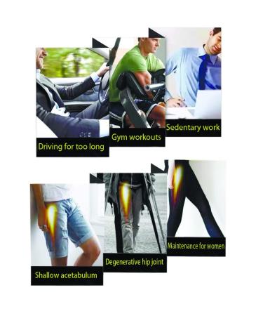 Hip Groin Stabilizer & Thigh Compression Sleeve - Pain Relief Wrap for Hip Joint, Sciatica & Nerve Brace - Adjustable Leg Support for Men and Women - Buy Online on GoSupps.com