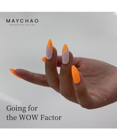Halloween Neon Orange Gel Nail Polish 15 ML | Soak Off, Nail Lamp, Manicure Salon Quality | DIY at Home - Buy Online on GoSupps.com