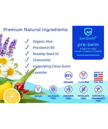 Exershield Swimmers Conditioner - Chlorine Odor Removal for Color Treated Hair (8 Fl Oz) - Buy Online on GoSupps.com